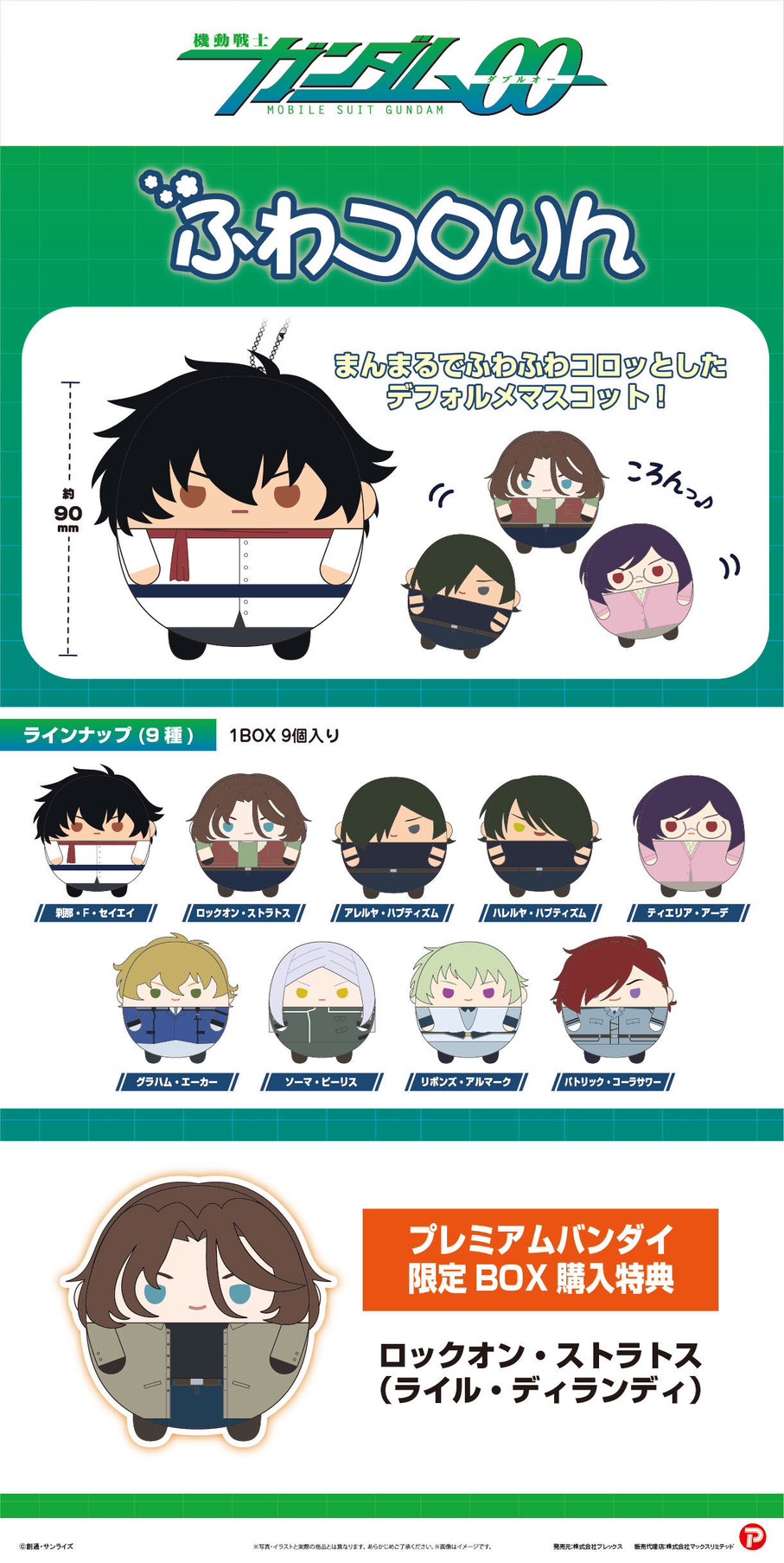 PRE-ORDER : Mobile Suit Gundam 00 Tetekore / Hagu / Fuwakororin