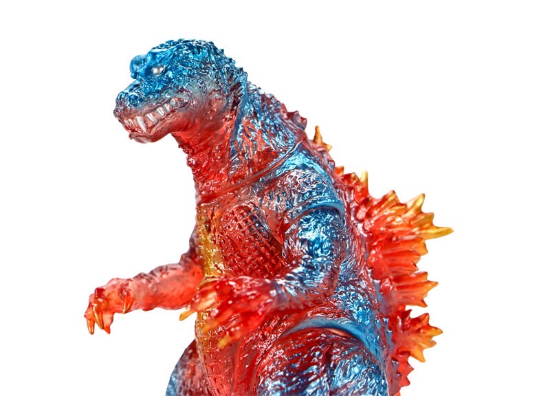 Godzilla - CCP Middle Size Series Godzilla EX Vol.5 Godzilla (2001) Retro Red Clear Ver. Soft vinyl by CCP (Lot JP)