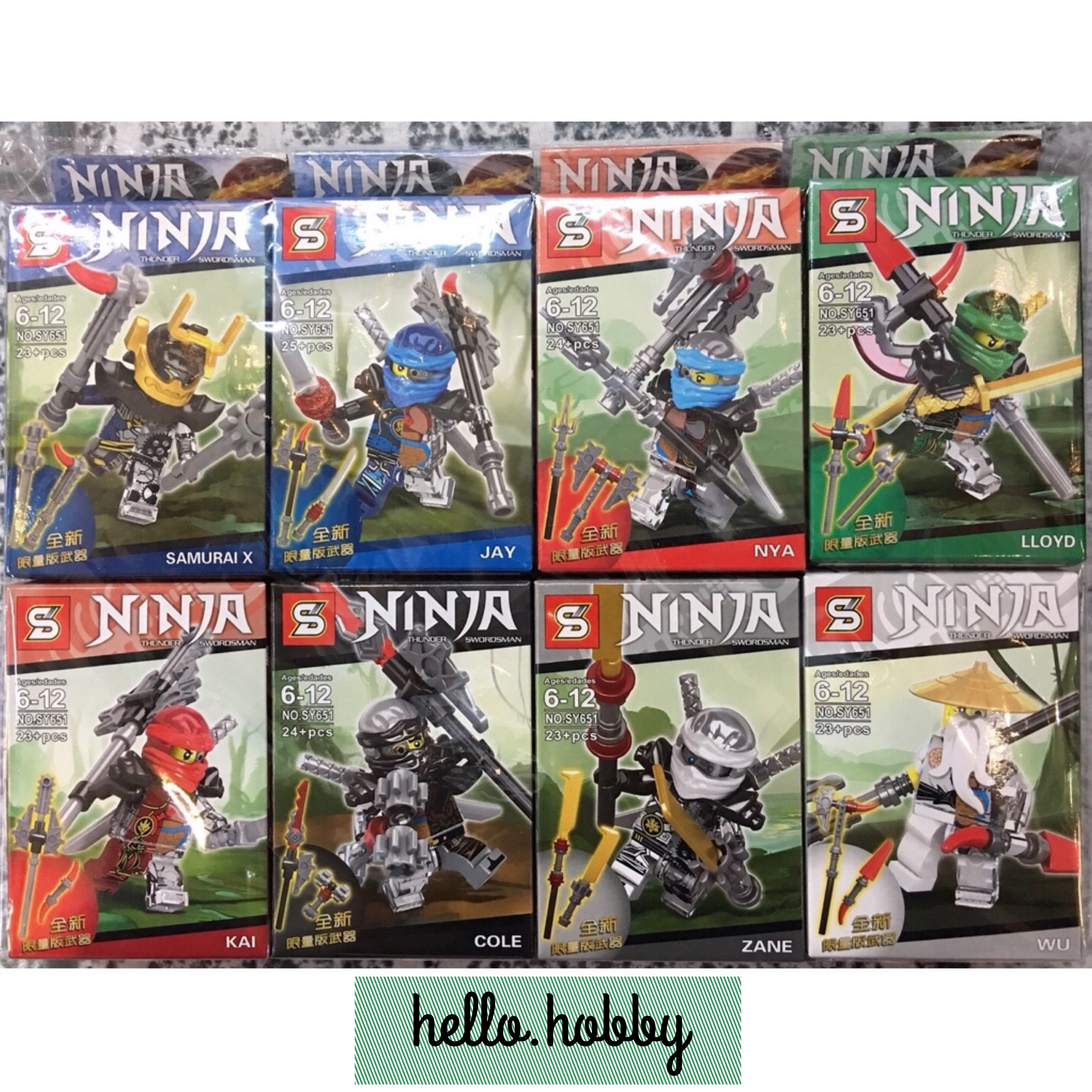 SY 651 Ninjago with Half Transparent Bodies