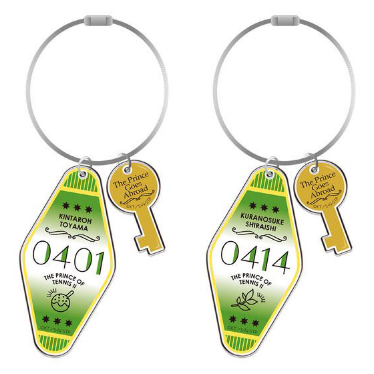 PRE-ORDER : The Prince of Tennis Abroad Ver.K.TOYAMA / SHIRAISHI Room Keychain with Key Charm
