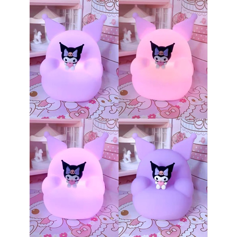 โคมไฟ คุโรมิ ลิขสิทธิ์แท้ - Sanrio - Kuromi Sofa Patting Lamp by Emie