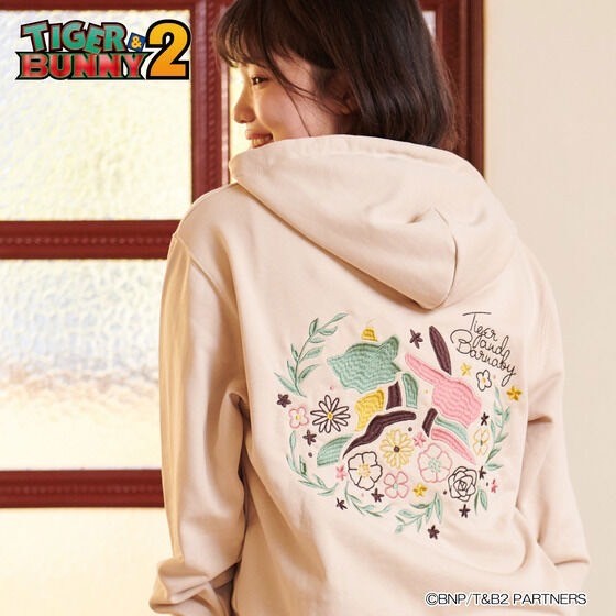 PRE-ORDER : ONOFFYFREE TIGER＆BUNNY2 Embroidered Zip-up / Hoodie