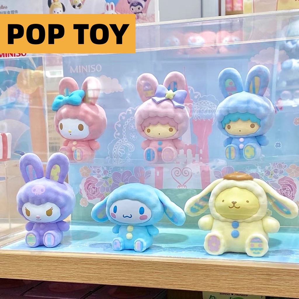 Sanrio Characters Rabbit Flocking Series by Miniso (Set of 6)