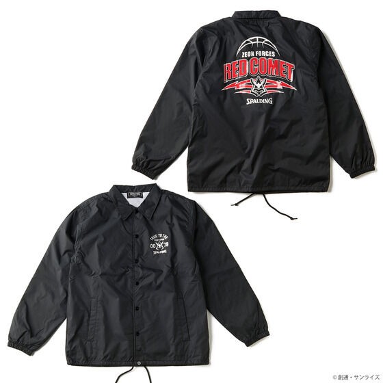 PRE-ORDER : STRICT-G SPALDING "Mobile Suit Gundam" Coach Jacket RED COMET