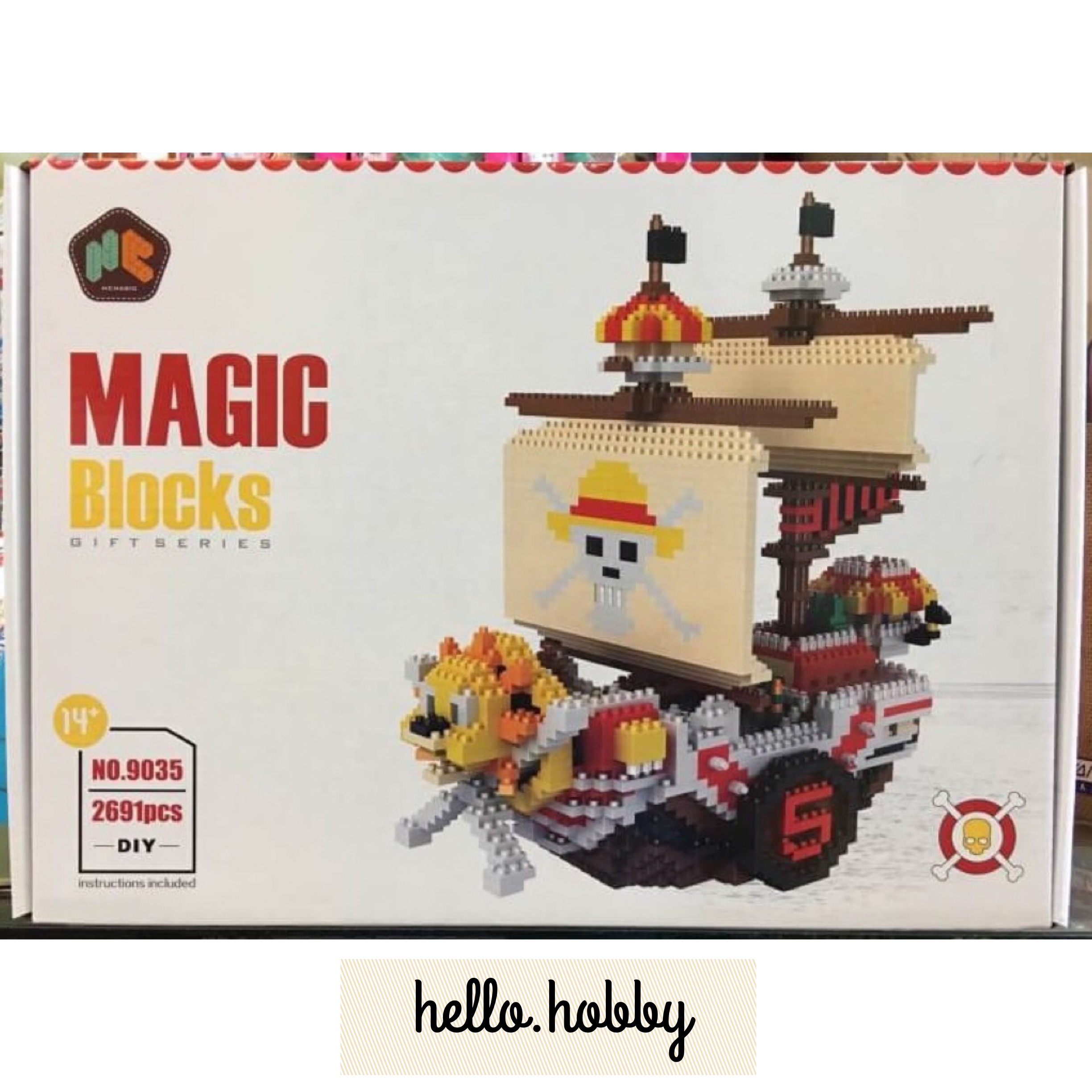 HC Magic 9035 One Piece Thousand Sunny Pirate Ship 2691pcs