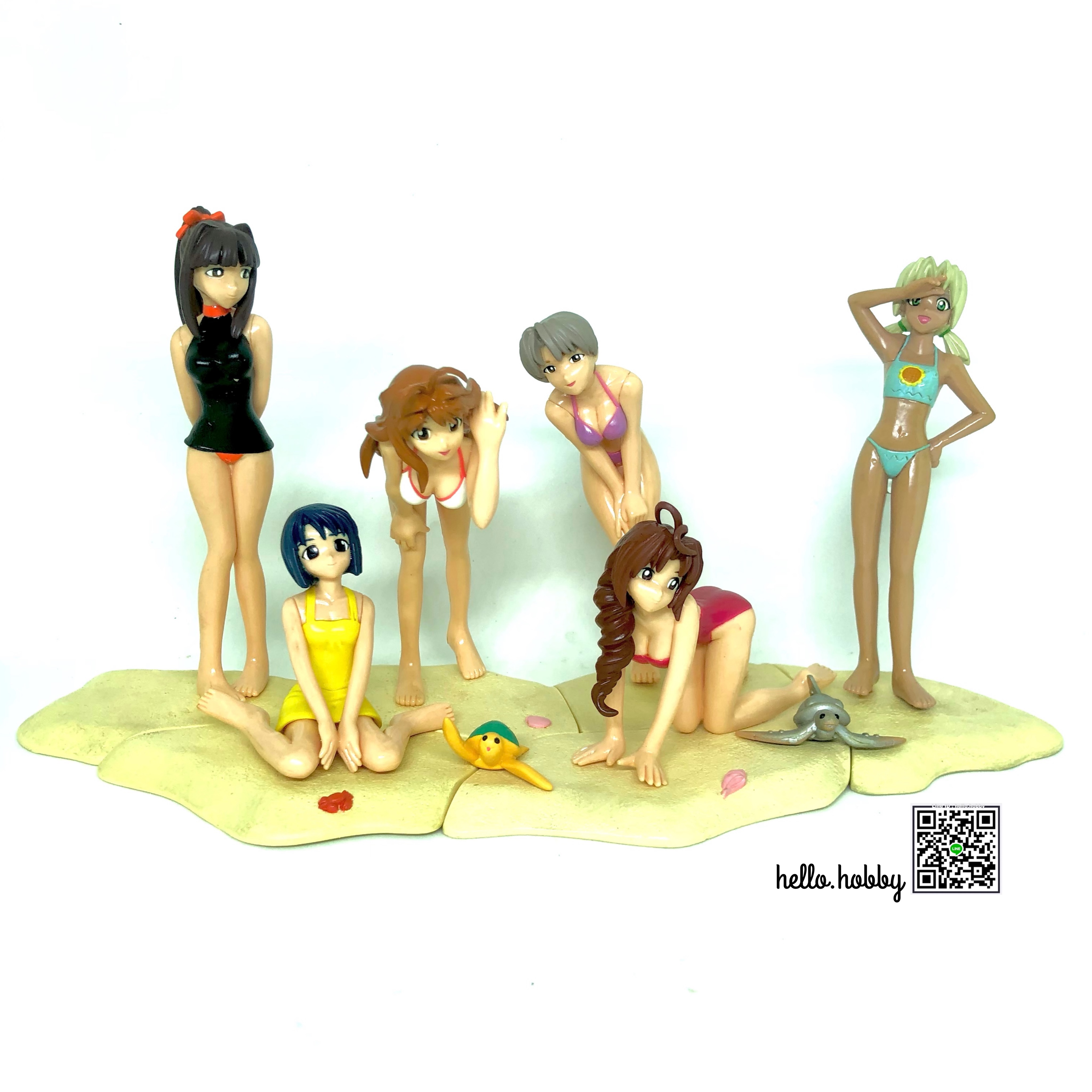Love Hina Summer Beach Collection Vol.1 & 2 (Arcade Prize) (Set of 6) by SEGA