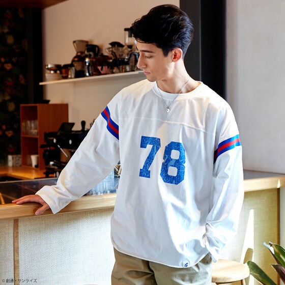 PRE-ORDER : STRICT-G.Fab Goodwear "Mobile Suit Gundam" Football Long Sleeve T-shirt