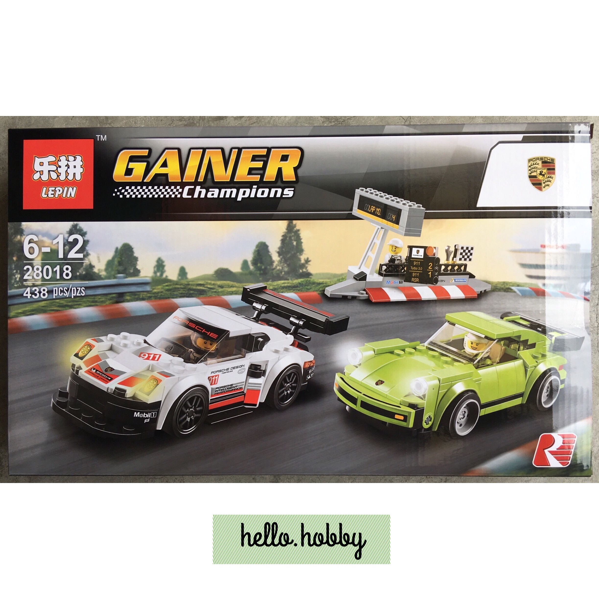 Lepin 28018 Speed Champions Porsche 911 RSR and 911 Turbo 3.0