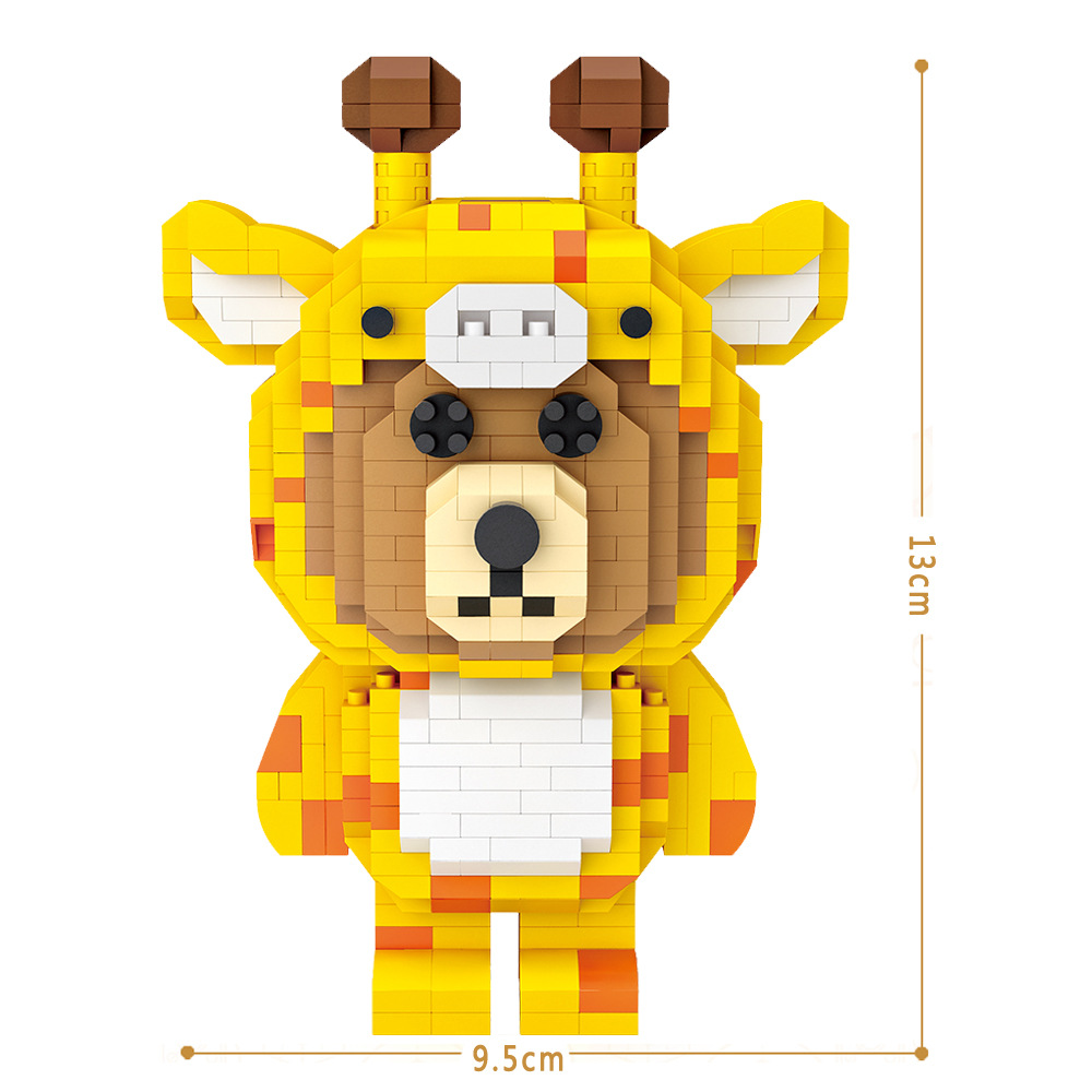 Loz 9231 Line Town Brown Cosplay 890pcs