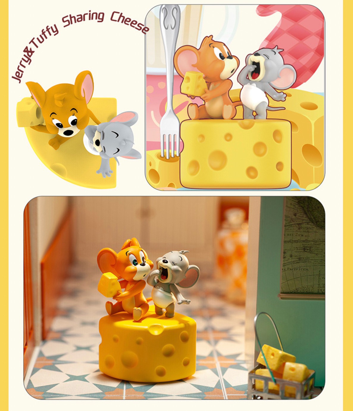Blind Box - Tom & Jerry I Love Cheese Series By Miniso (6+1secret)