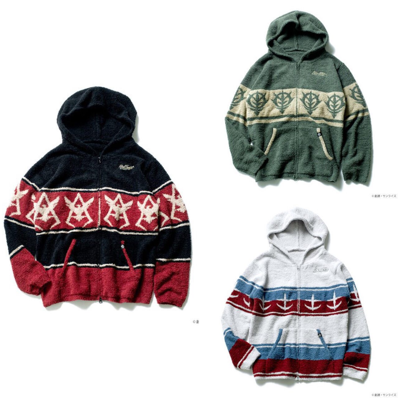 PRE-ORDER : STRICT-G "Mobile Suit Gundam" Mokomoko Room Wear Zip Parka