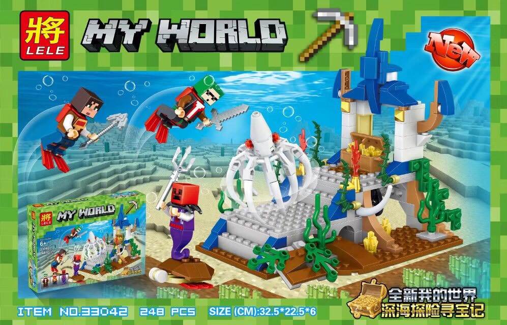 Lele 33042 Minecraft Underwater 248pcs