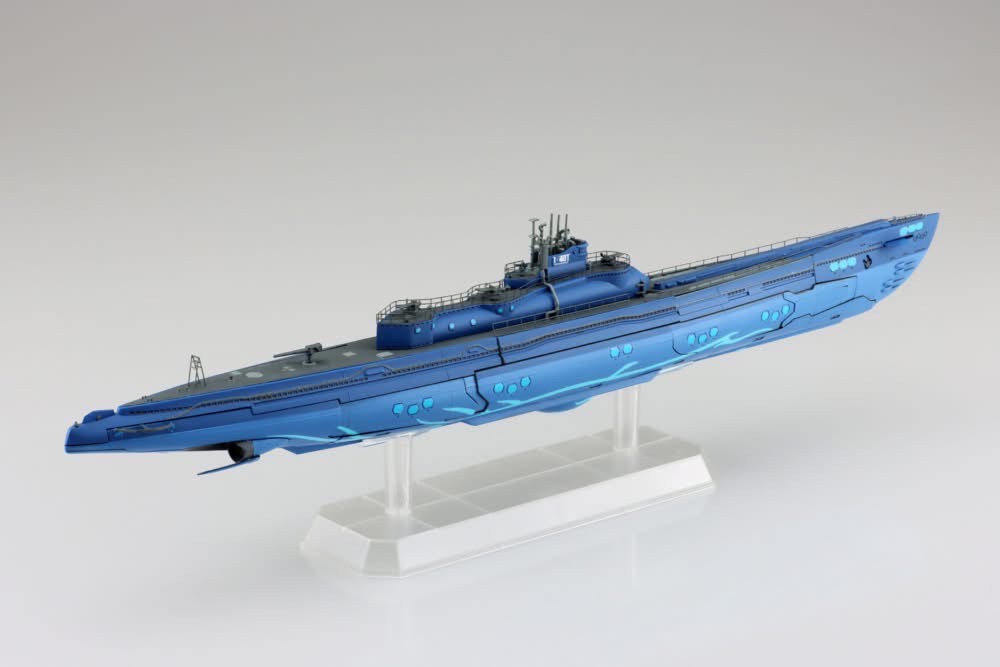 Pre-order : Arpeggio of Blue Steel -Ars Nova- 1/350 Submarine Bluesteel I-401 Plastic Model Kit by Aoshima
