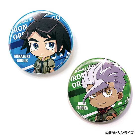 PRE-ORDER : "Mobile Suit Gundam Iron-Blooded Orphans" & "Wild Hunt" Trading Round Can Badge (BOX Sale)