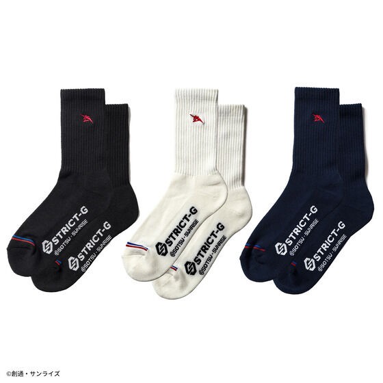 PRE-ORDER : STRICT-G "Mobile Suit Gundam" Basic Socks 3P Set