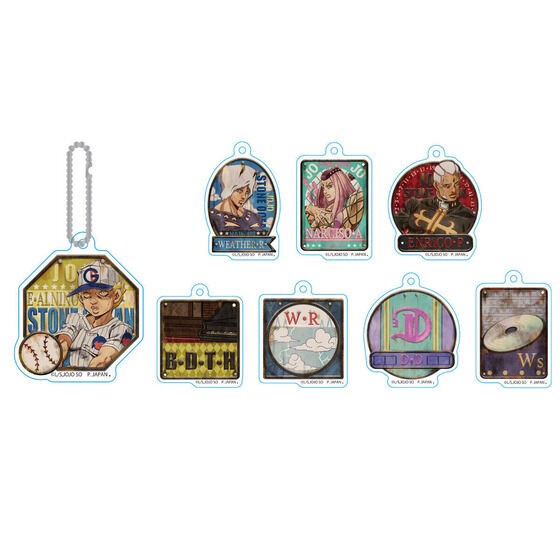 PRE-ORDER : JoJo's Bizarre Adventure: Stone Ocean Retro Signboard Keychain Part2