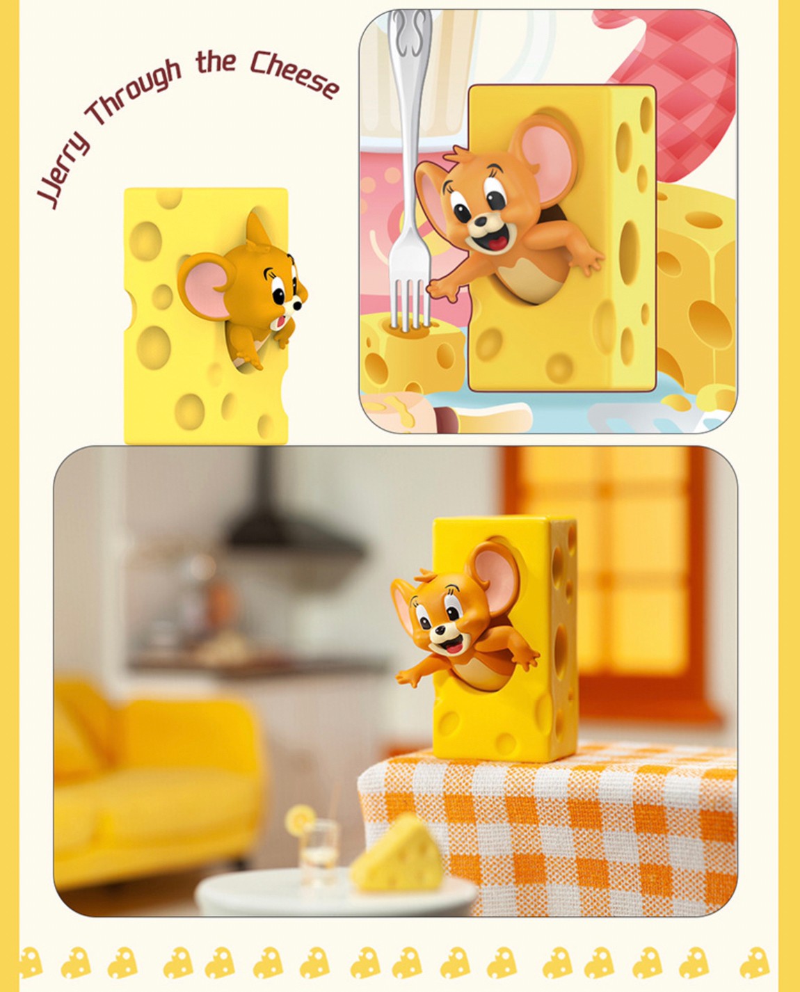 Blind Box - Tom & Jerry I Love Cheese Series By Miniso (6+1secret)