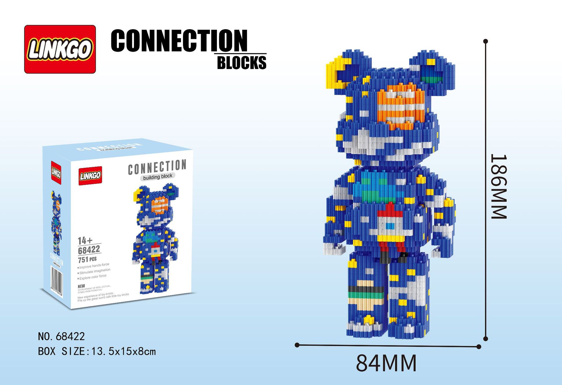 Linkgo 68395-68400 Bearbrick