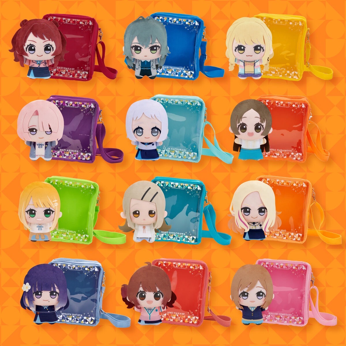 PRE-ORDER : Gakuen THE IDOLM@STER Mofugutto Chibi Plush Toy & Bag Set