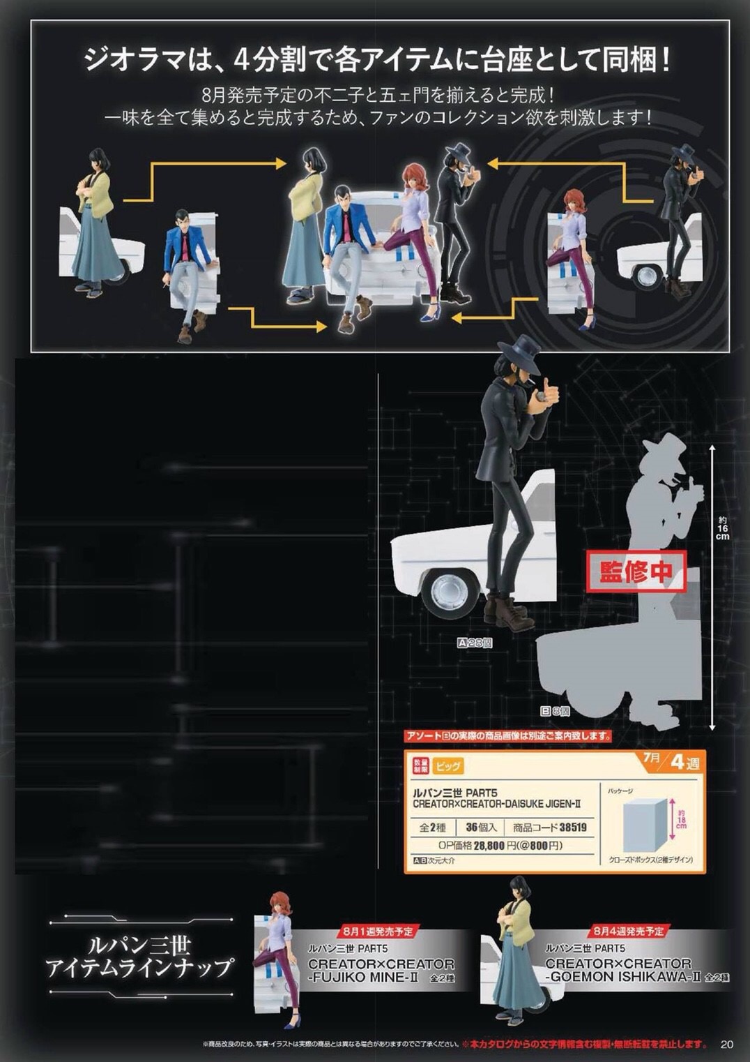 Pre-order : LUPIN THE THIRD PART5 CREATORxCREATOR -DAISUKE JIGEN-II