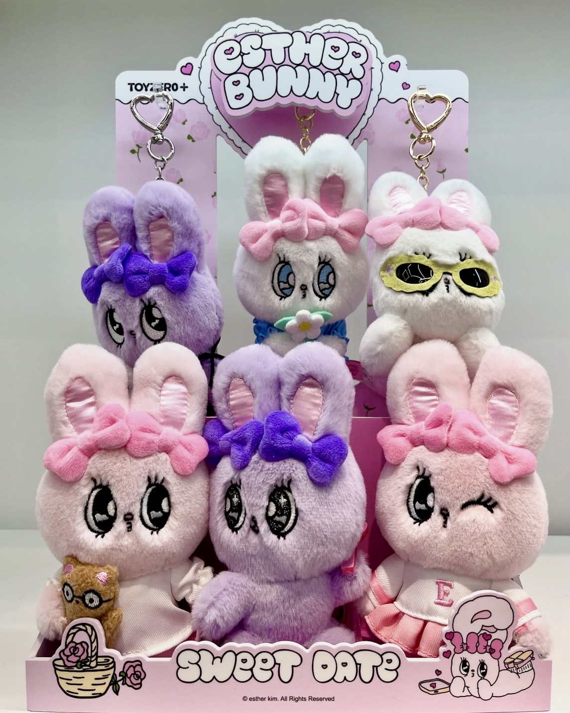 Esther Bunny Sweet Date Series Plush Keychain by Toyzero+