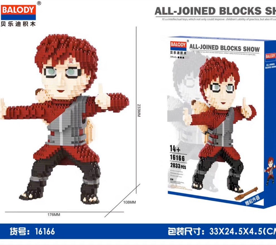 Balody 16166 Naruto Shippusen - Gaara 2033pcs