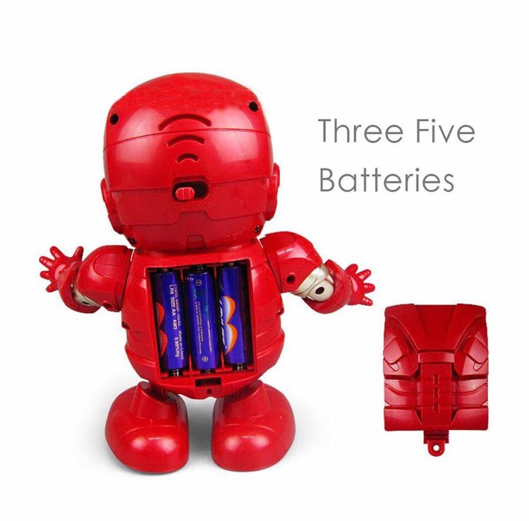Marvel Iron Man Dancing Light Robot หน้ากากเปิด-ปิดได้ เต้นได้ มีไฟมีเสียง!