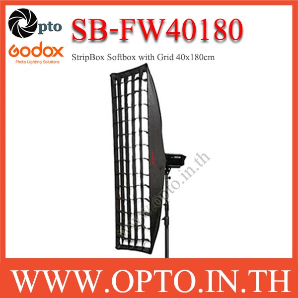 SB-FW40180 Godox Bowen's Mount, SoftBox With Grid, Retangular 40×180cm StripBox
