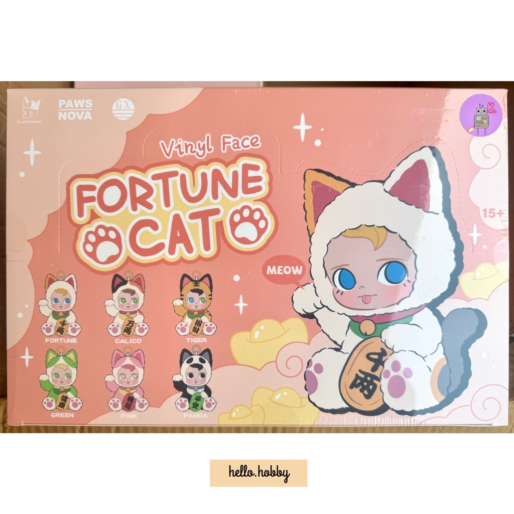 ตุ๊กตาพวงกุญแจ ลิขสิทธิ์แท้ - SAMSAM Fortune Lucky Cat Series Plush Pendant Keychain by Paws Nova