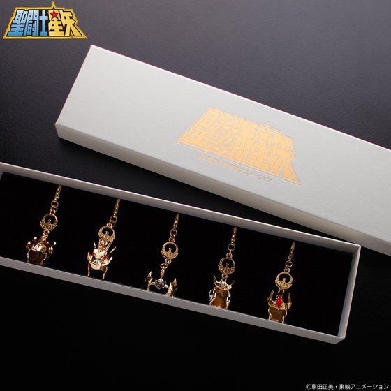 PRE-ORDER : Saint Seiya Bronze Cloth (Golden Ver.) Accessory Charm Set