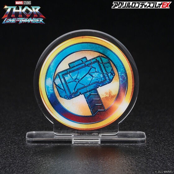 PRE-ORDER : Acrylic Logo Display EX MARVEL Thor: Love and Thunder Storm Breaker / Mjolnir Mark