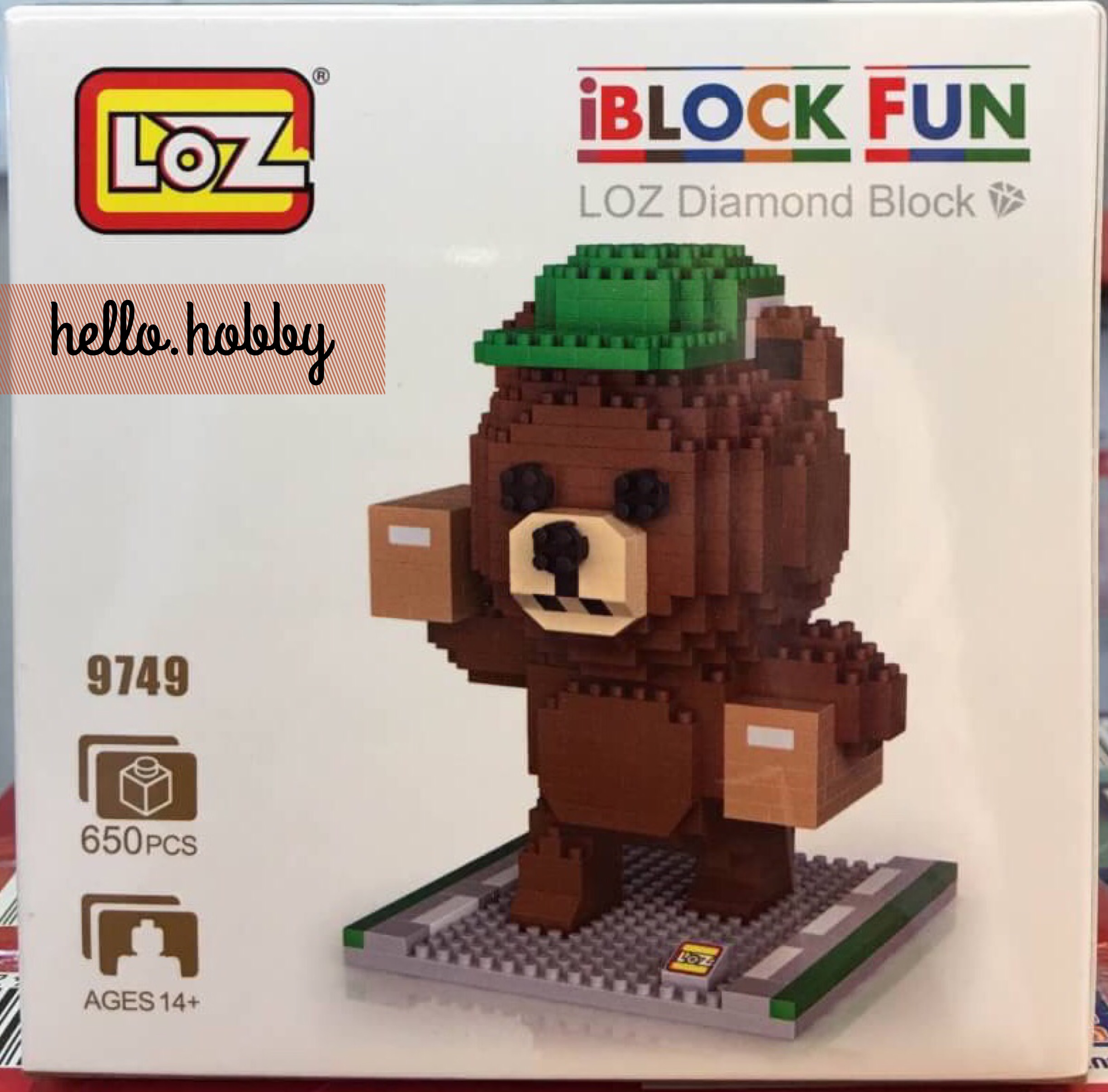 Loz 9749 Line Town Brown Lineman 650pcs