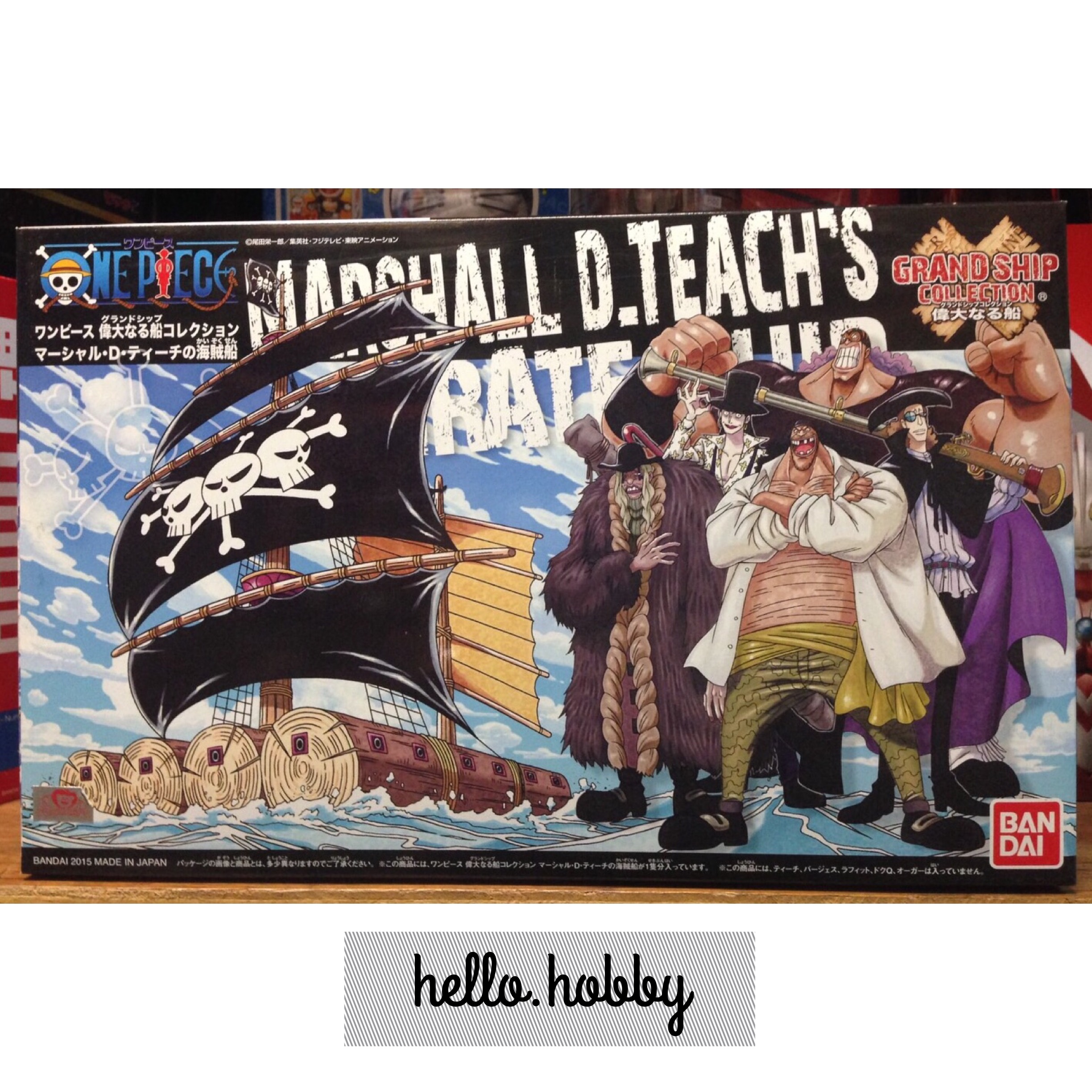 ONE PIECE Grand Ship Collection - Marshall D. Teach PirateShip Plastic Model Kit by Bandai