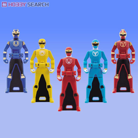Kaizoku Sentai Gokaiger Ranger Key Set Hurricaneger by Bandai