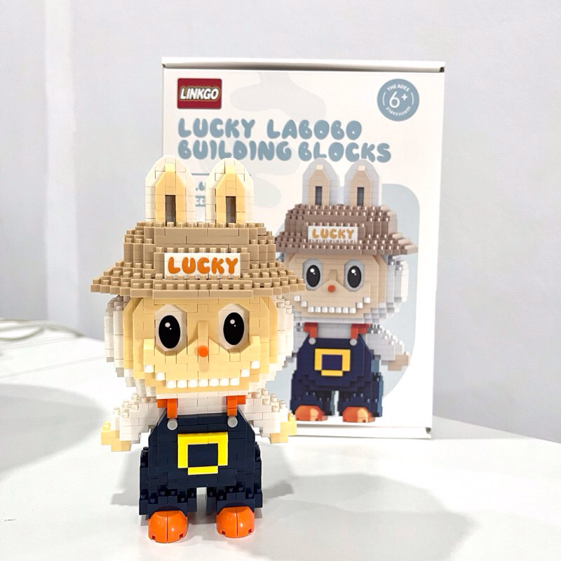 ตัวต่ออาร์ตทอย Size Jumbo - Linkgo 60001-60004 Art Toy - Popmart - Labubu