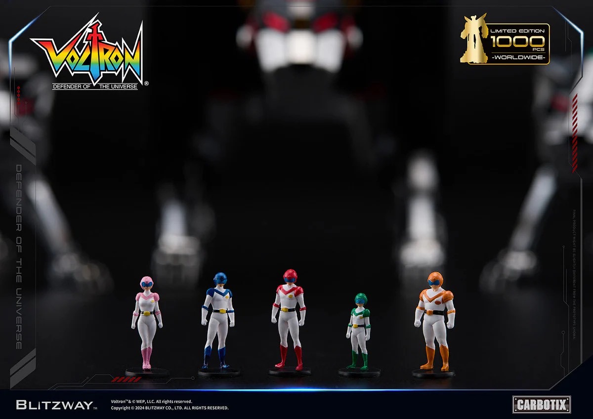 หุ่นยนต์ CARBOTIX - *Limited 1,000 pcs Worldwide* Carbotix Black Voltron & Base Complete Set by Blitzway (หุ่น+ฐาน+อาวุธเสริม) (มีกล่องน้ำตาล)