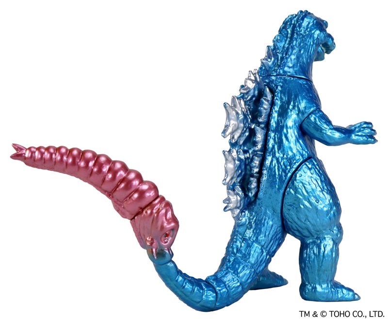 Godzilla - CCP Middle Size Series Vol.11 Godzilla (1964) Blue Metallic Ver. Soft Vinyl by CCP (Lot JP)