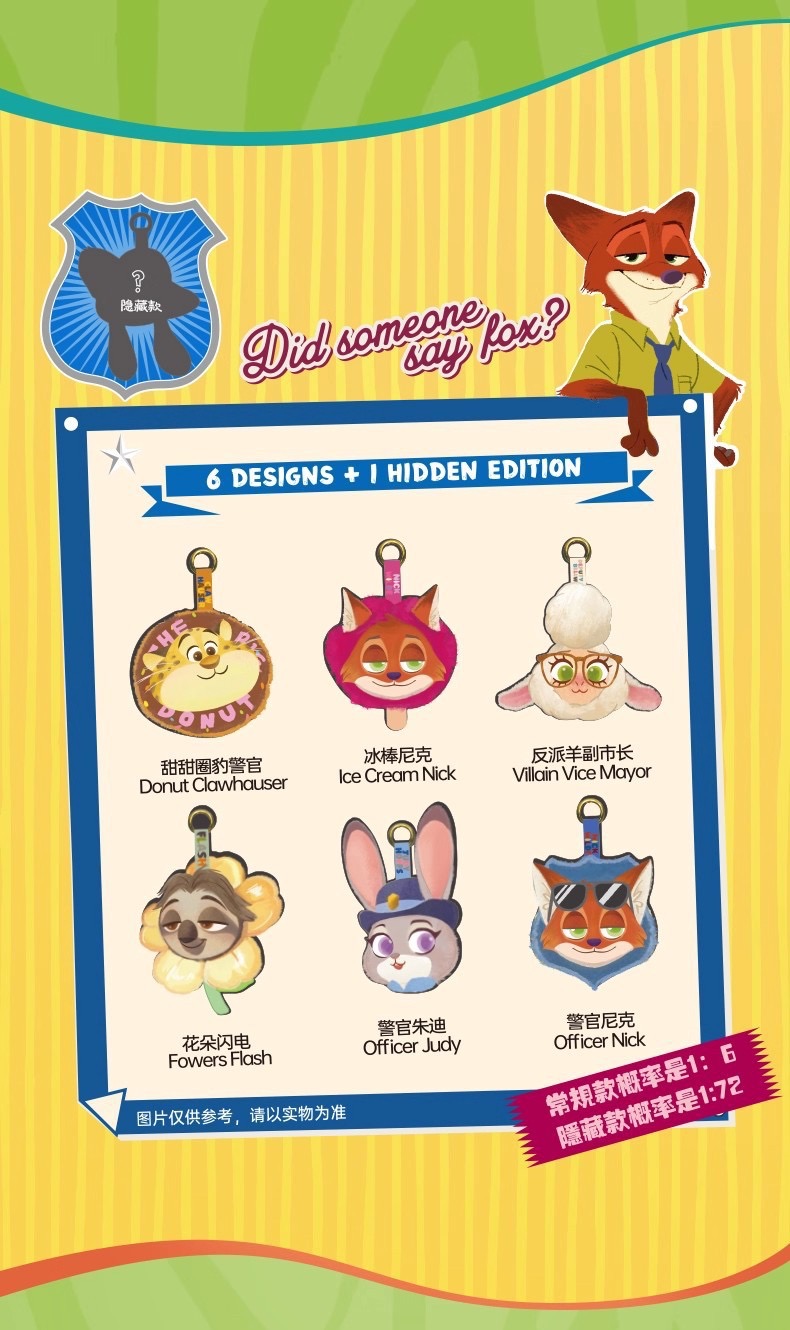 ตุ๊กตาพวงกุญแจ Zootopia Plush Pendant Keychain Series by Mesuca
