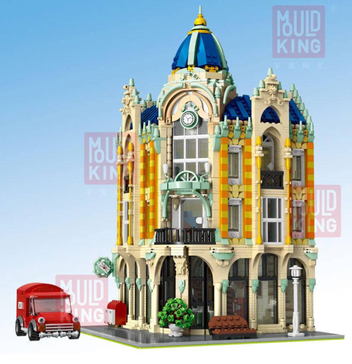 Mould king 16010 Corner Post Office 4030pcs (มีไฟ)