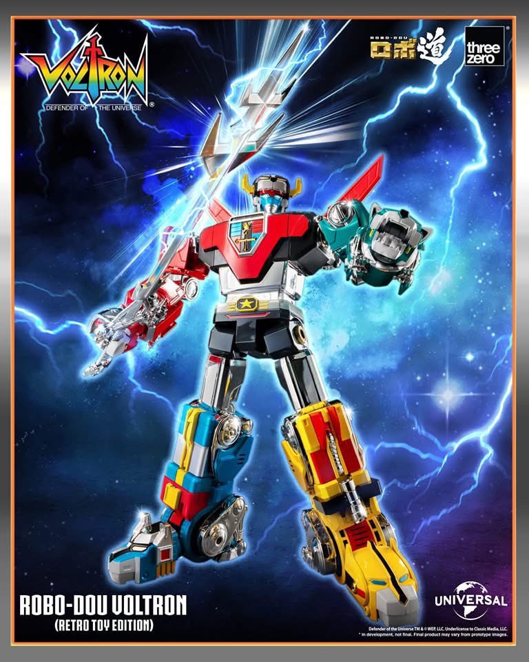 Pre-order : Voltron: Defender of the Universe ROBO-DOU Voltron (Retro Toy Edition) by Threezero