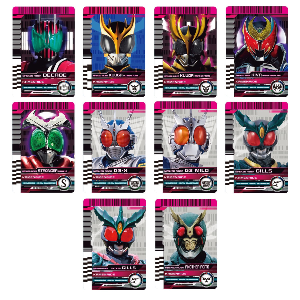 Masked Rider Decade - COMPLETE SELECTION MODIFICATION (CSM) Rider Card Set EXTRA by Premium Bandai (Limited)