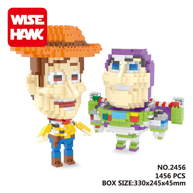 Wise Hawk 2456 Toy Story Woody & Buzz Lightyear 1456pcs