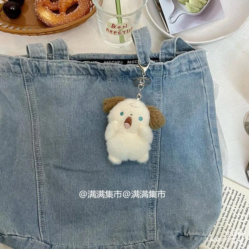 พวงกุญแจ Screaming & Shouting Puppy Dog 🐶 Kitten Cat 🐱 Teddy Bear 🐻 Bunny Rabbit 🐰 Fluffy Plush Keychain