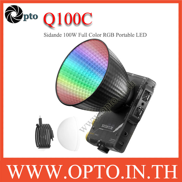 Sidande Q100C 100W RGB Full Color Portable LED Video Light Pocket light ไฟLEDพกพา Q100