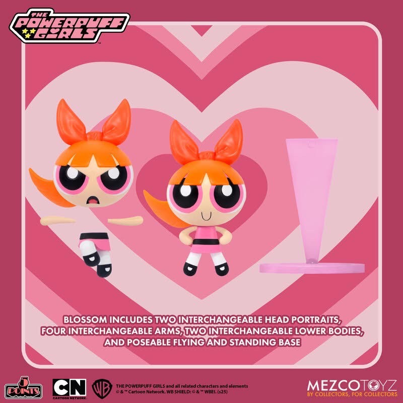 Pre-order : 5 Points Powerpuff Girls Set by Mezco Toyz (Set of 4)