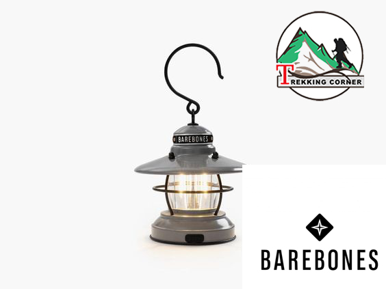 Barebones Mini Edison Lantern Slate Gray