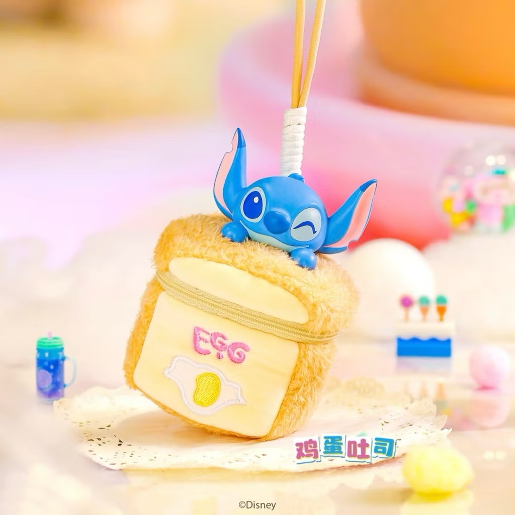 ได้1 ชิ้น กระเป๋าใส่ของจุกจิก ลิขสิทธิ์แท้ - Disney - Stitch - Flipping Amazing Fun Food Bag Series