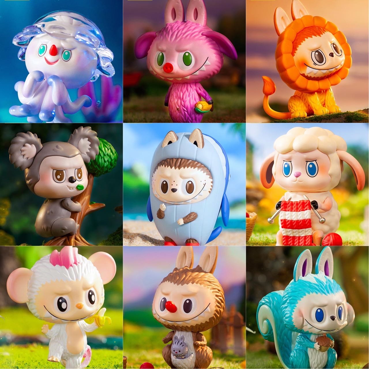 Labubu The Monsters Animals series by Pop Mart (Set of 12+1secret)