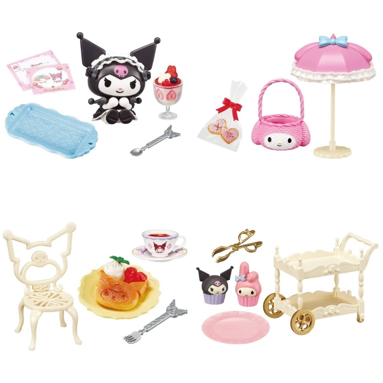Sanrio - My Melody Kuromi Sweet Tea Party by Re-Ment (Set of 8)