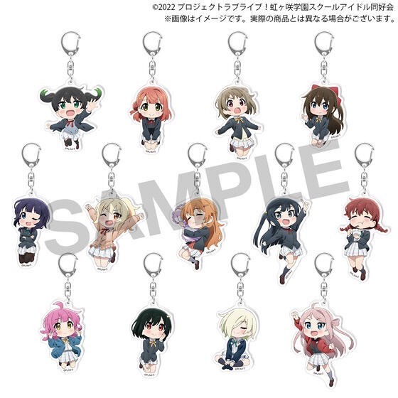 PRE-ORDER : Love Live! Nijigasaki High School Idol Club Nijigasaki Gakuen Purchasing Department “Nijiyon Animation 2” Ending Acrylic Key Holder (13 types in total)